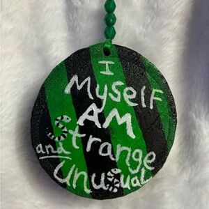 Betelgeuse Beetlejuice Hand Painted Wood Slice Ornament